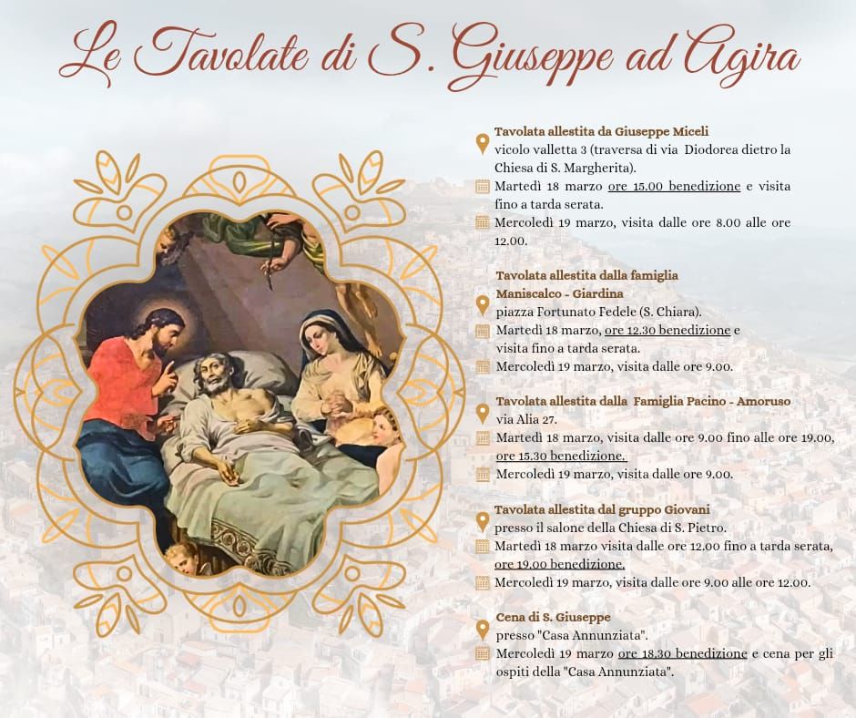 tavolate di san giuseppe ad agira