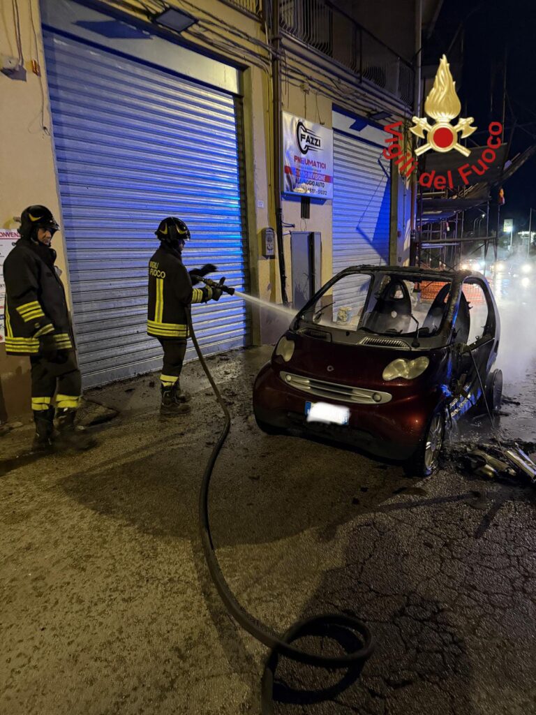 incendio vettura