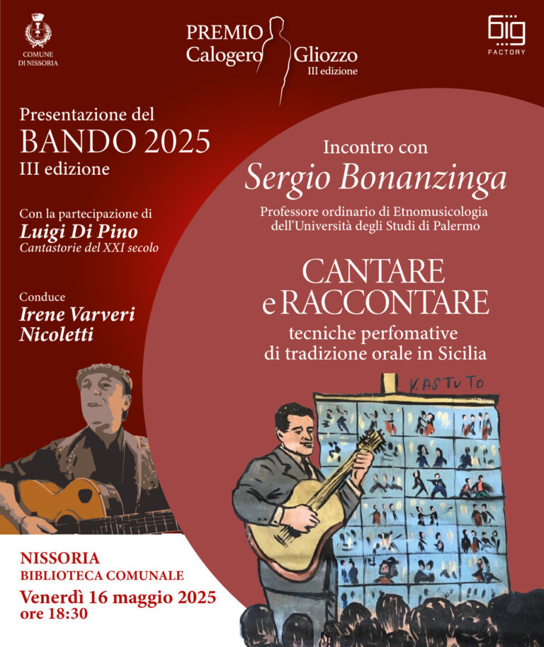 locandina prima del premio Bonanzinga Di Pino
