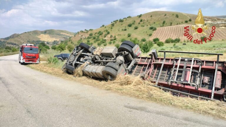 camion ribaltato