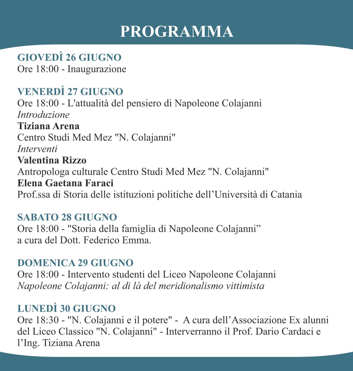 programma colajanni