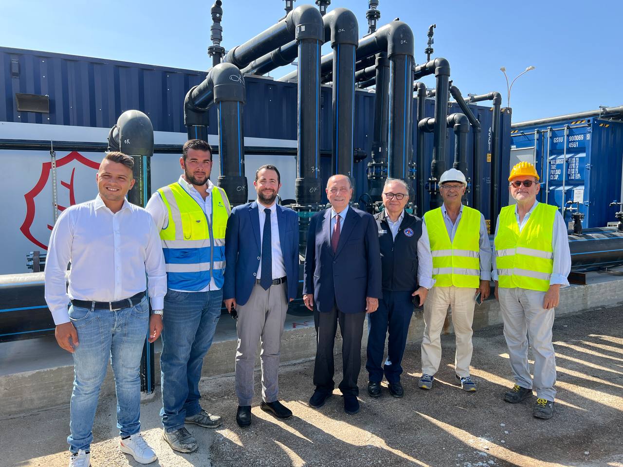 Presidente a Porto Empedocle con le maestranze