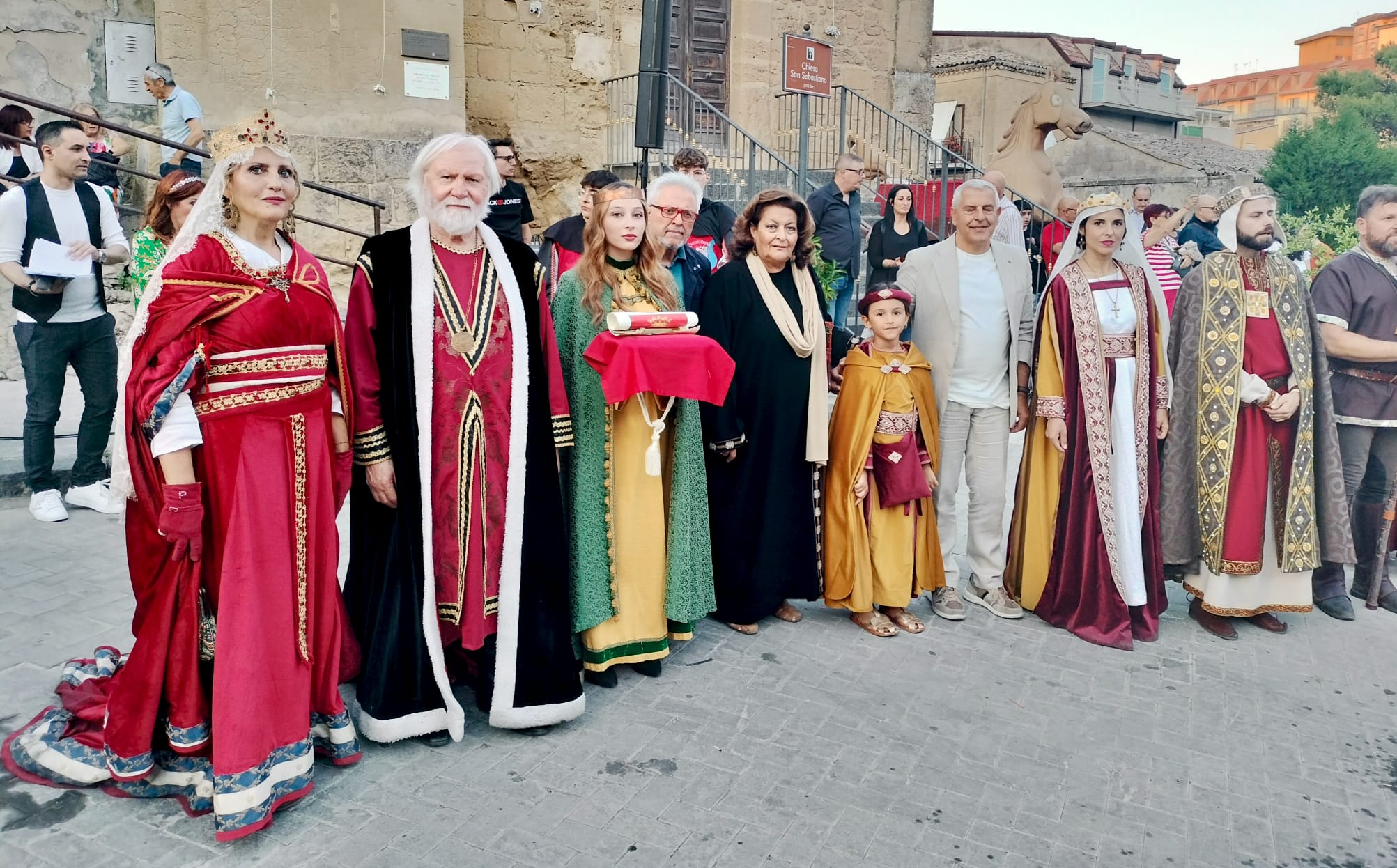 corte del castellano e dell'imperatore con Giuseppe La Porta, Giuseppe Castronovo e Ivana Antinoro e