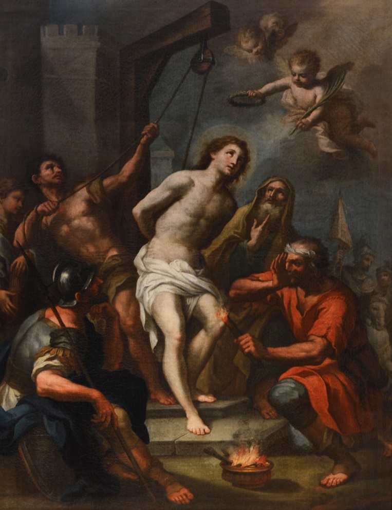 Dipinto Martirio di S. Menna di Filippo Randazzo