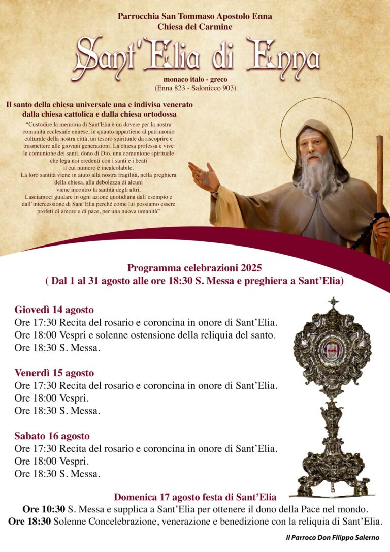 programma festegaimenti elia