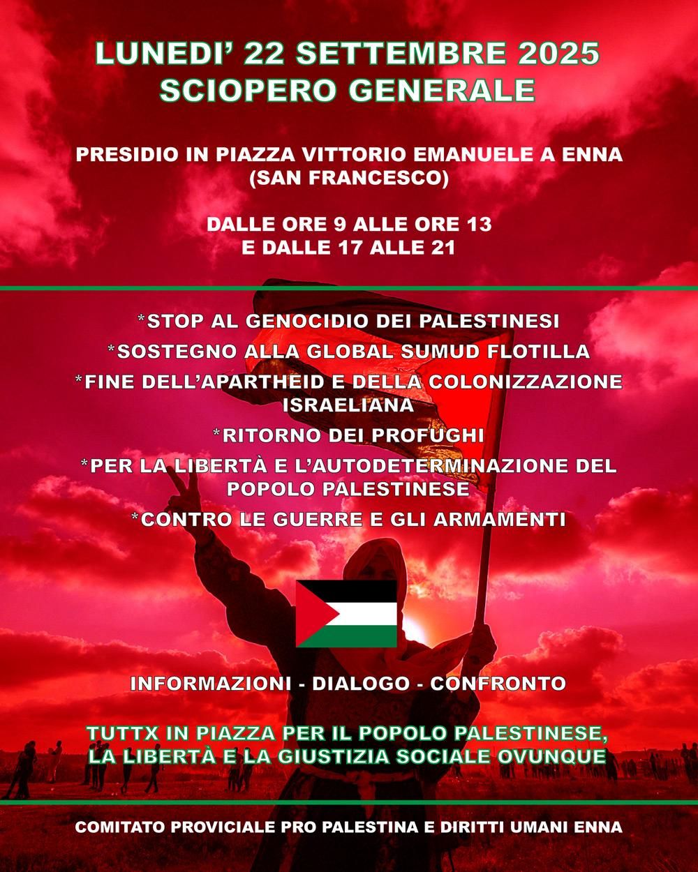 sciopero per gaza