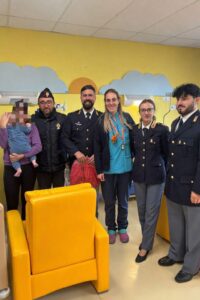 polizia all'ospedale