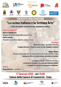 Locandina La cucina italiana e la Settima Arte