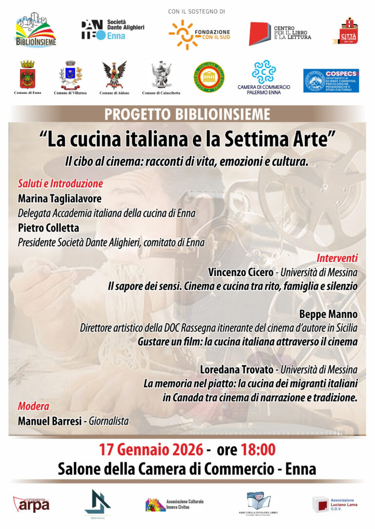 Locandina La cucina italiana e la Settima Arte