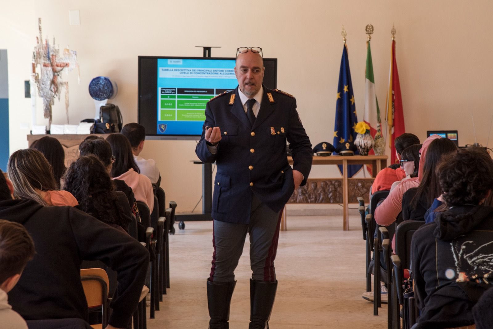 polizia al liceo