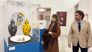 a- Violante Placido visita Palazzo Trigona con il vicesindaco Ettore Messina