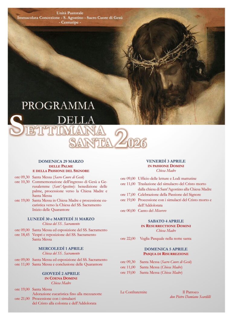 settimana santa centuripe