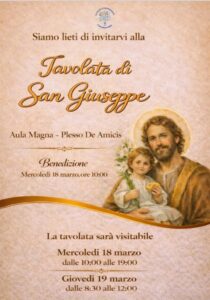 tavolata di san giuseppe de amicis