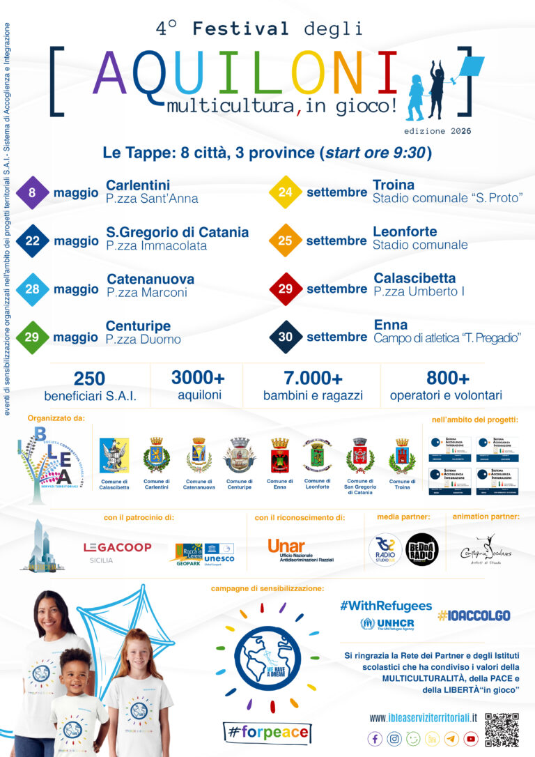 Locandina_ 4° Festival degli Aquiloni. Multicultura, in gioco! (2026)