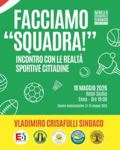 Facciamo squadra - evento lunedì 18 maggio
