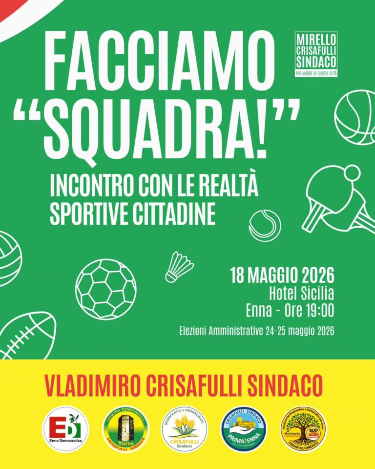 Facciamo squadra - evento lunedì 18 maggio