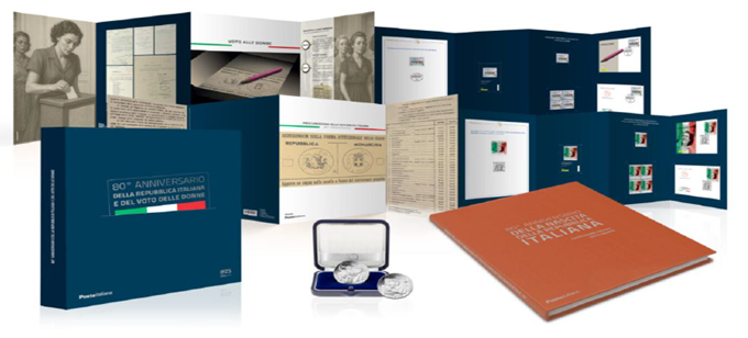 Il cofanetto dedicato agli 80 anni della Repubblica e del Voto alle Donne