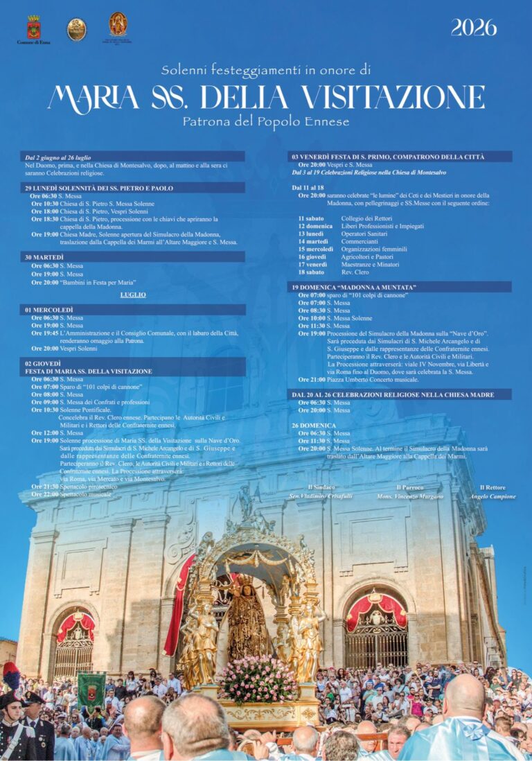 programma festeggiamenti