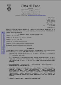 consiglio comunale