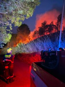 incendio questa notte