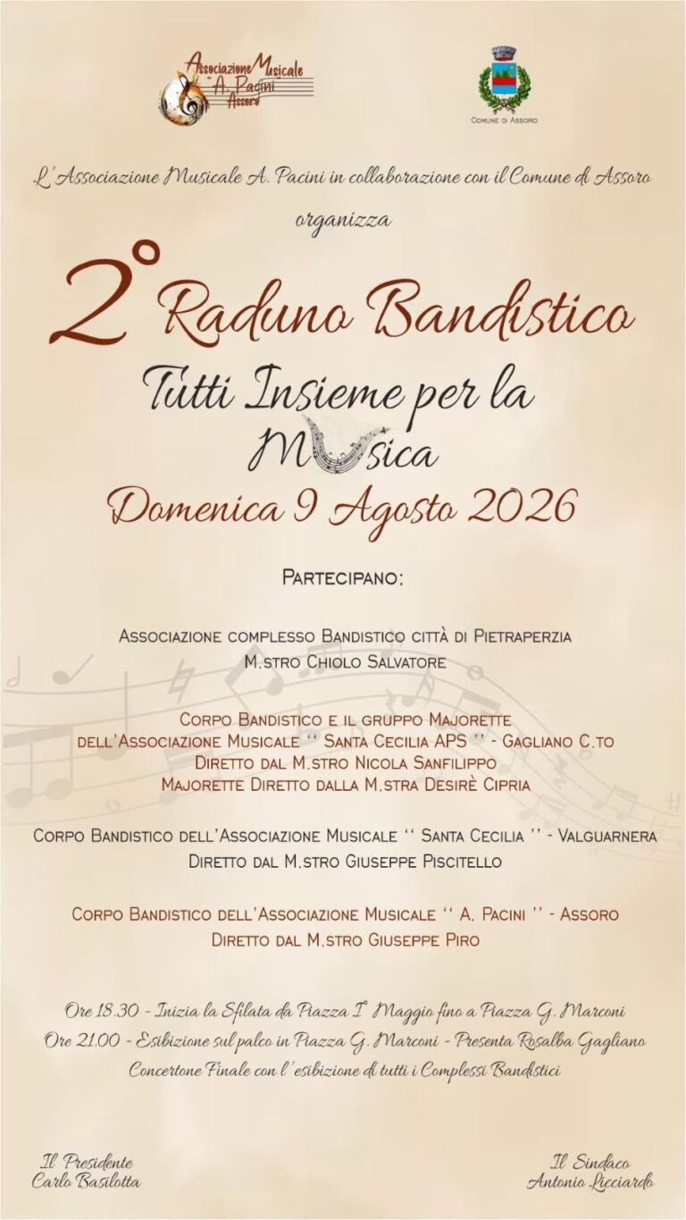 raduno bandistico Assoro