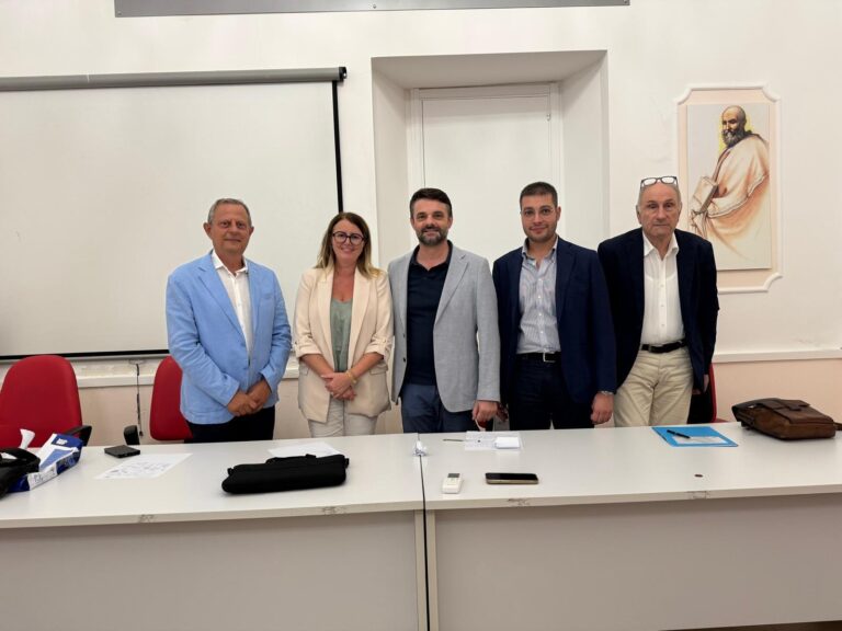 Da sinistra Massimo De Natale, Carla Lo Giudice, Maurizio Ristagno, Carmelo Di Franco e Filippo Bartolotta
