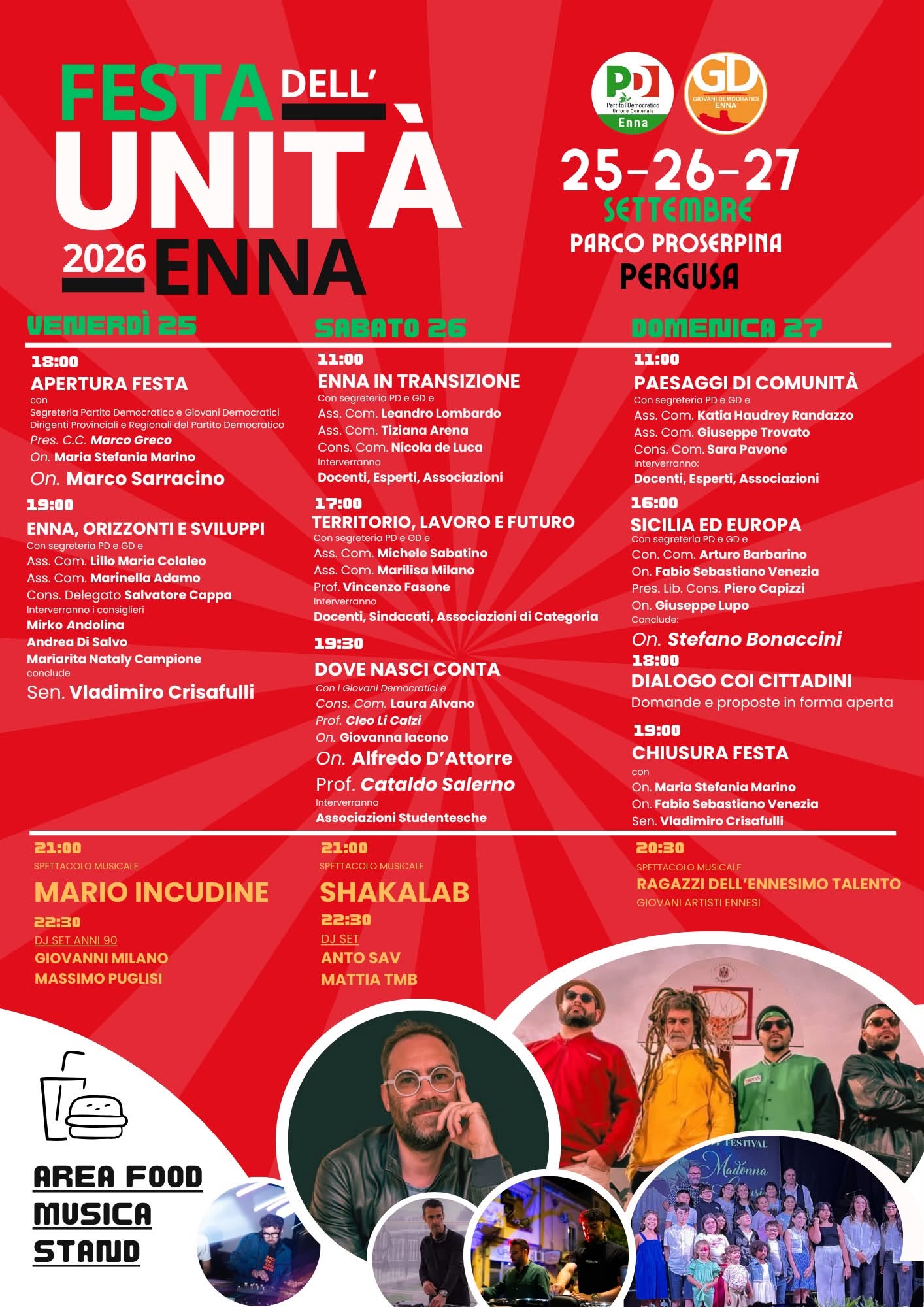 festa unità enna